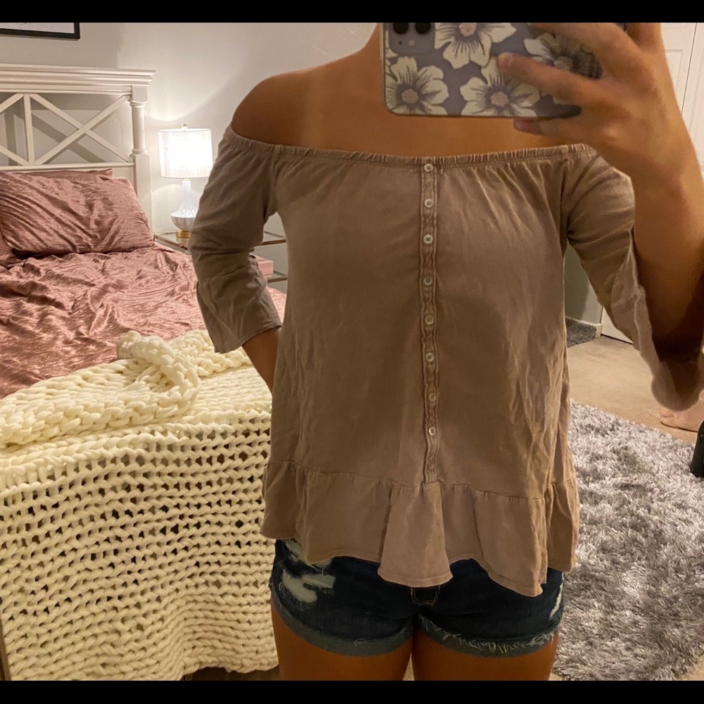 Off the shoulder shirt